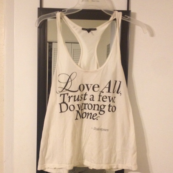 Racerback top.