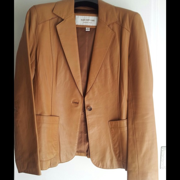 Leather blazer
