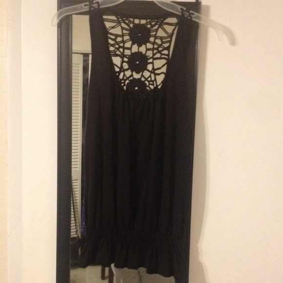 Racer back top.