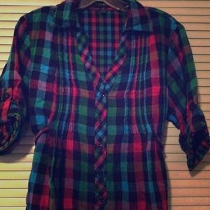 🎀BUNDLED🎀Plaid tunic