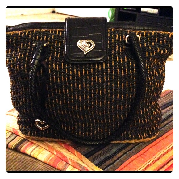 Authentic Brighton Straw Bag with box.