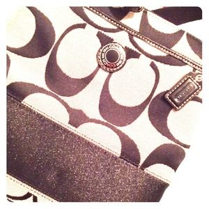 🎀[REDUCED PRICE] Black and Gray Coach Swingpack