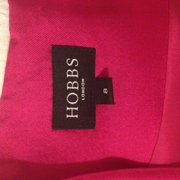🎉HP!⭐️Beautiful magenta silk/wool dress by Hobbs - Picture 4 of 4