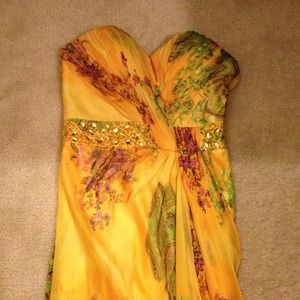 Beautiful Oriental Design Prom or Homecoming dress