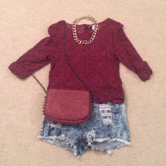 Studded Vegan Leather Crossbody Bag