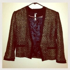 Gold and black blazer