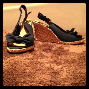 Size 9 Diba Style wedge heel with peep toe.