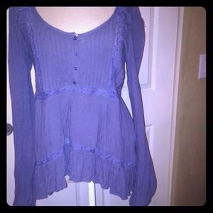 Purple free people shirt