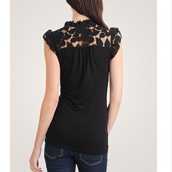 Forever 21 Tops - Forever 21 black with lace sleeves