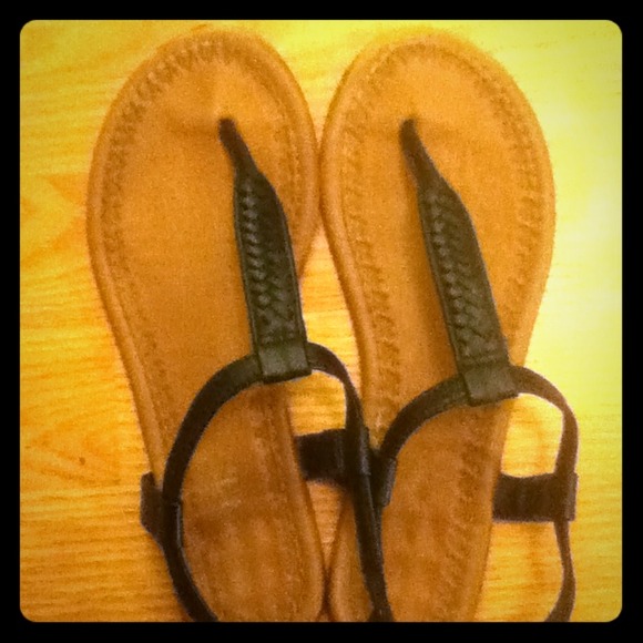 Cute black sandals
