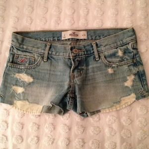 Hollister jean shorts
