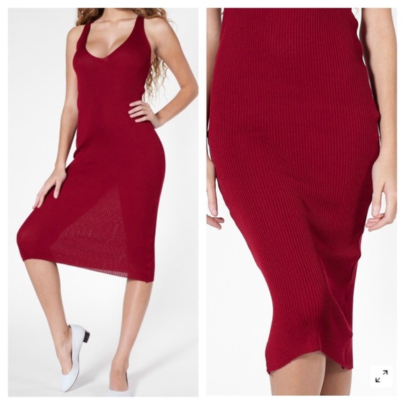 American Apparel Dresses & Skirts - 🎉SALE🎉 American Apparel Cross Back Knit Dress