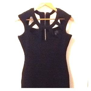 Black dress with cutouts