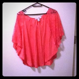 hot pink bat wing shirt