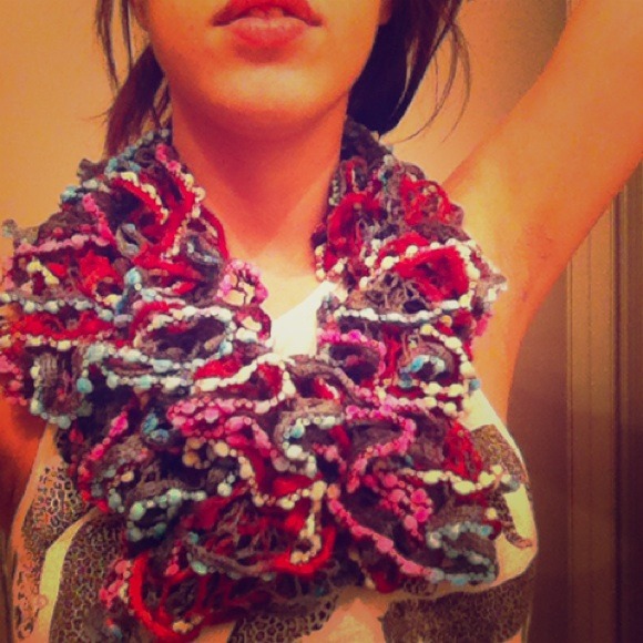 Handmade Knit Knot Scarf