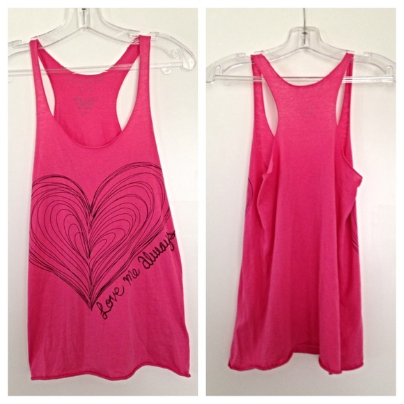 🎉SALE🎉 "Love me always" Pink Tank