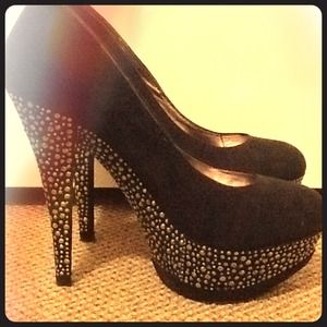 Black Sparkly Heels