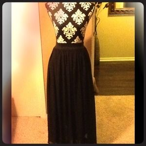 Long Black Maxi Skirt