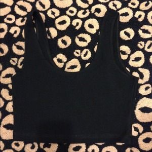 💕American apparel cotton spandex crop tank top