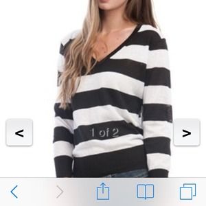 Striped knitted sweater