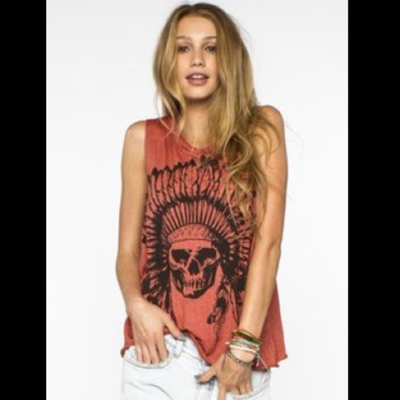 ❌SOLD❌ Brandy Melville Native Skull Tank 💀 - Picture 2 of 4