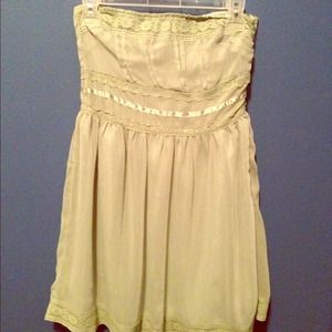 Sage lace/silk dress