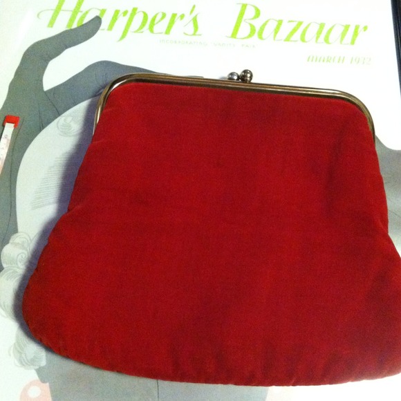 Vintage velvet clutch - Picture 2 of 2