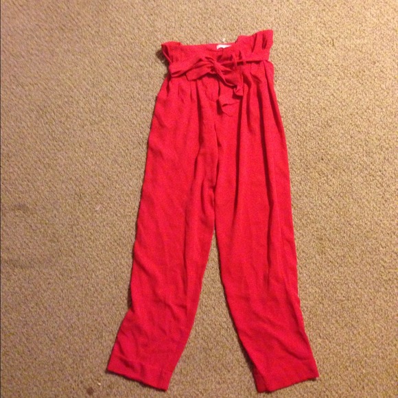 ✨Reduced Forever 21 red high waisted harem pants