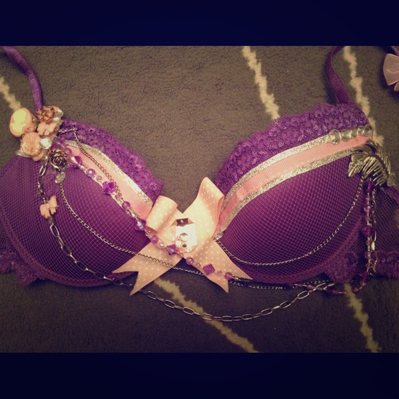 SOLD Jewel of the Night Princess Purple Rave Bra