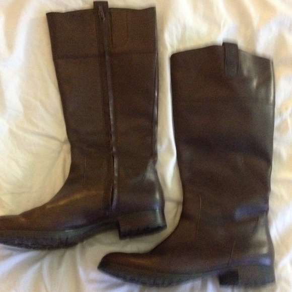 81/2 m brown upper leather Ralph Lauren boots