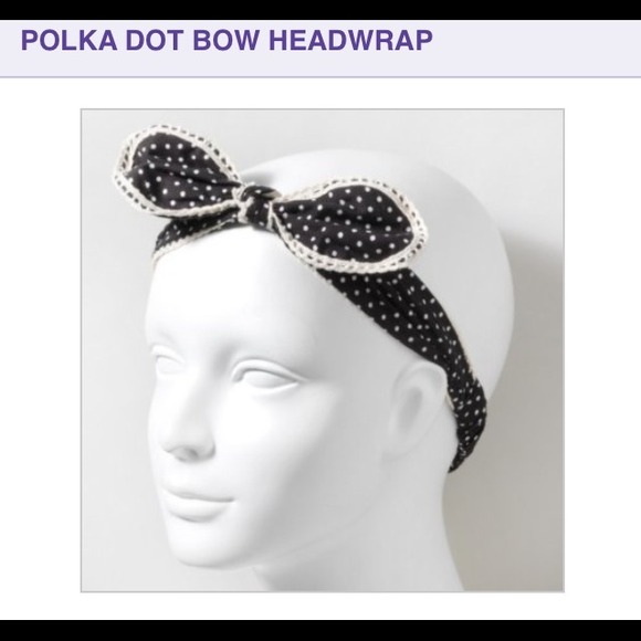 Polka dot headwrap