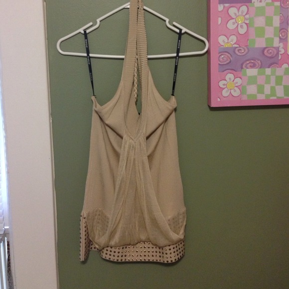 Brand new with tags gorgeous tan colored bebe top - Picture 3 of 4