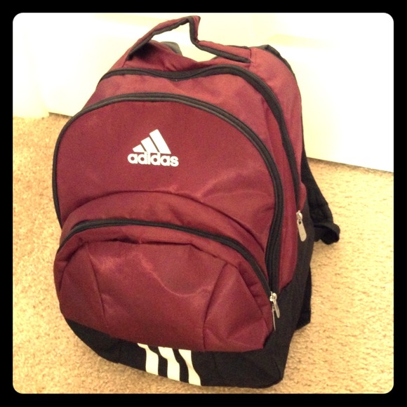 Adidas Burgundy Sports Backpack