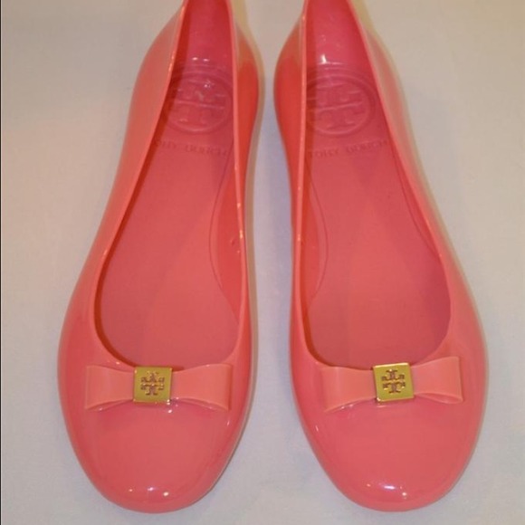 TORY BURCH Jelly Ballet Flats Reva Raspberry 7 - Picture 2 of 4