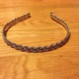 Metal braid J.Crew headband.