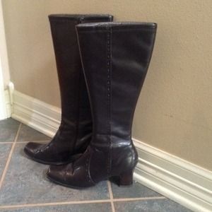 👢TALL DARK BROWN DRESS BOOTS 👢