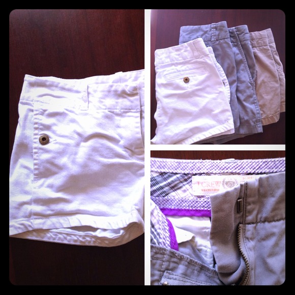 J Crew shorts trio Size 0 (3 for 1 price!!)