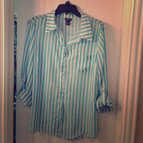 Button up stripey shirt