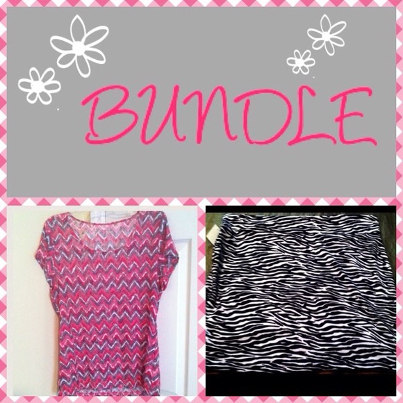 💕Zebra print Skirt and Pink Top💕