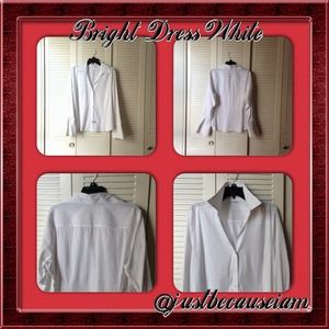 H&M Tops - H & M White Long Sleeve Dress Shirt With Cuffs H&M Tops - H & M White Long Sleeve Dress Shirt With Cuffs