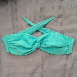 San Lorenzo Bikinis Turquoise Tie Bandeau (Small)