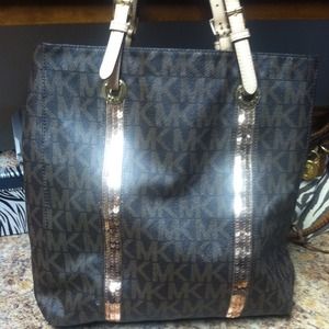 Michael kors rare sequin tote.