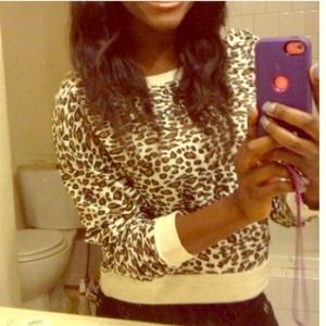 Leopard print sweater