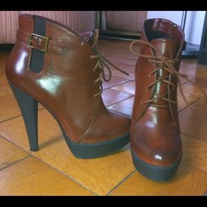 Charles David leather booties