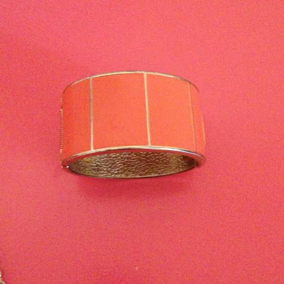 Coral banana republic cuff