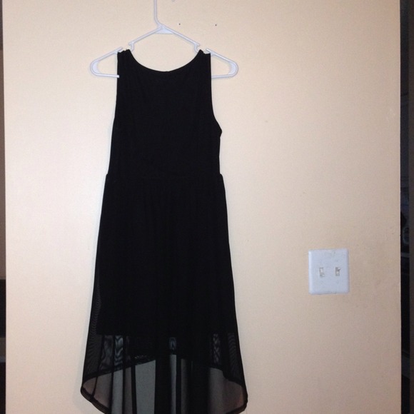 ALL Black High-Low Dress - Picture 3 of 3