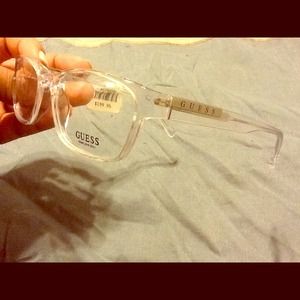 Sold Clear Guess eye glasses with Silver!