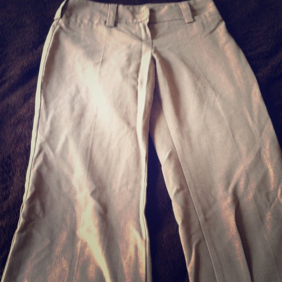 Beige dress pants