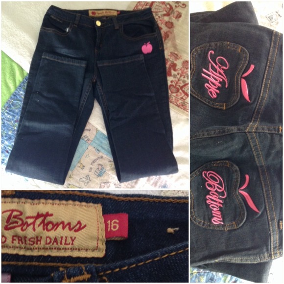 Youth Girls Rocawear Jeans w/ 💗heart Pockets - Picture 1 of 1