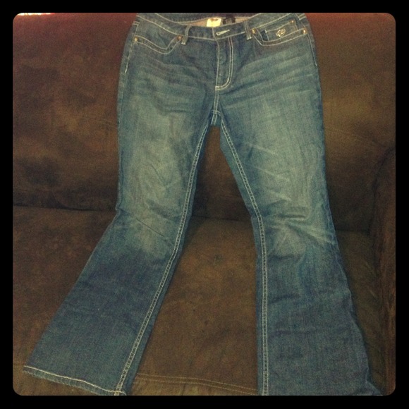 Womens Harley Davidson Jeans with rhinestones